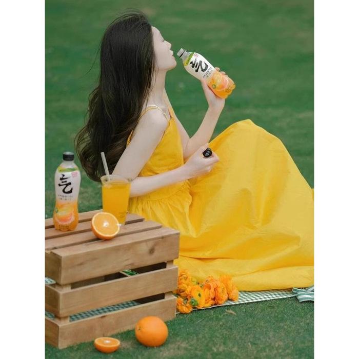 Dopamine yellow sleeveless suspender dress women s summer French high-end seaside vacation super fairy beach skirt XL жовтий
Dopamine yellow sleeveless suspender dress women s summer French high-end seaside vacation super fairy beach skirt XL жовтий