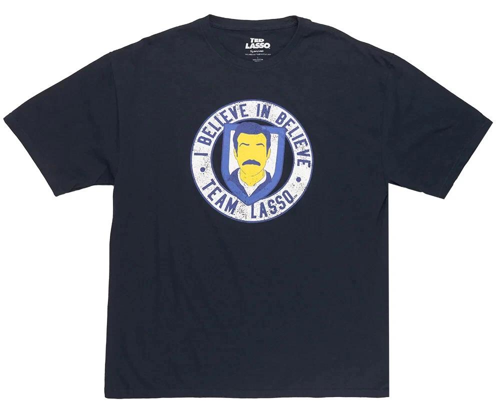 Ted Lasso Believe in Believe Lasso Mantra Short Sleeve Blue T-shirt 4XL
Ted Lasso Believe in Believe Lasso Mantra Short Sleeve Blue T-shirt 4XL