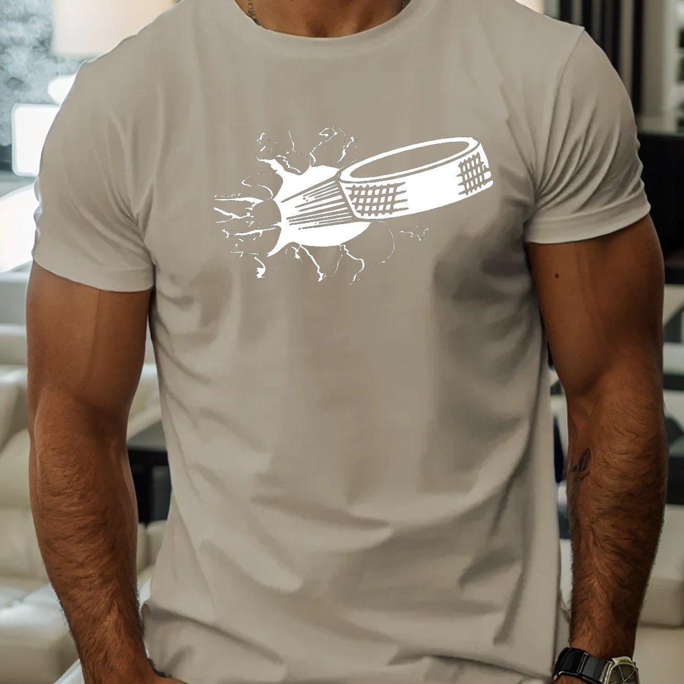 Hockey Puck Breaking Through Graphic Print Mens Casual Cotton TShirt Short Sleeve Crew Neck Tee 4XL
Hockey Puck Breaking Through Graphic Print Mens Casual Cotton TShirt Short Sleeve Crew Neck Tee 4XL