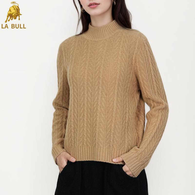 LA BULL Women s Half-Turtleneck Cable Knit Sweater
LA BULL Women s Half-Turtleneck Cable Knit Sweater