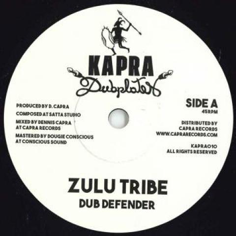 7inch Record DUB DEFENDER / DENNIS CAPRA - Zulu Tribe / Zulu Dub KAPRA010 Kapra Dubplates 2019 Spain Reggae, Ska & Dub
7inch Record DUB DEFENDER / DENNIS CAPRA - Zulu Tribe / Zulu Dub KAPRA010 Kapra Dubplates 2019 Spain Reggae, Ska & Dub