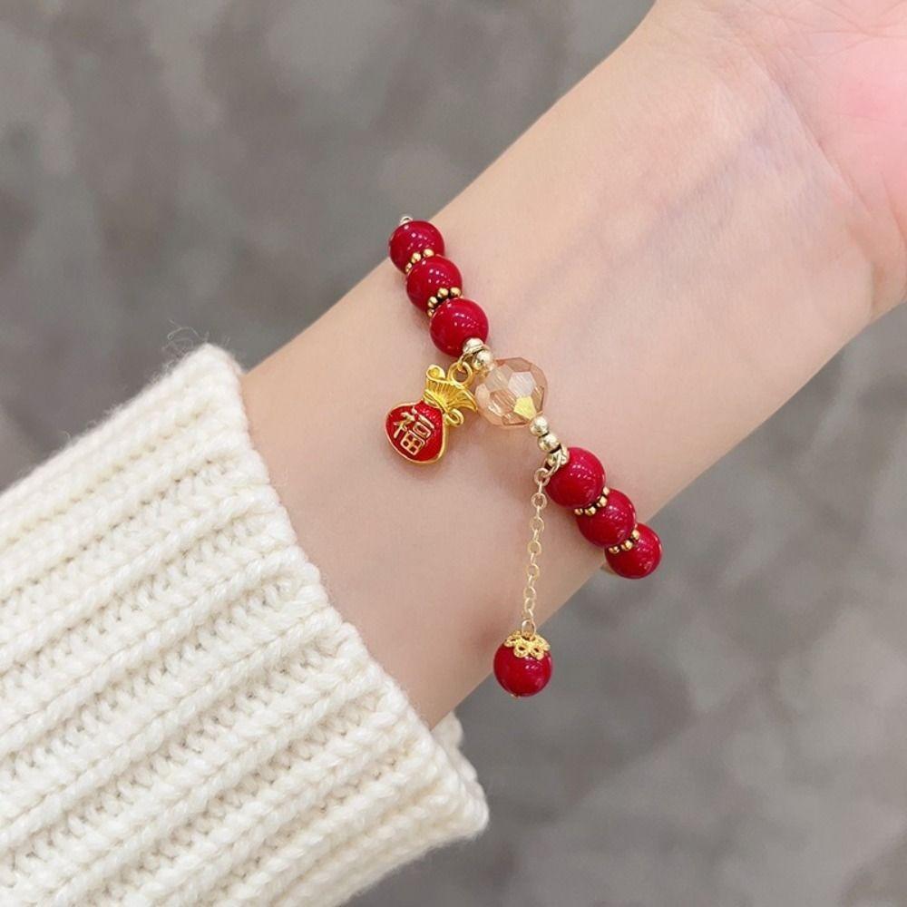 Кулон удачи Браслет в китайском стиле Женский новогодний браслет Модные ювелирные изделия Ретро Ручная веревка
Кулон удачи Браслет в китайском стиле Женский новогодний браслет Модные ювелирные изделия Ретро Ручная веревка