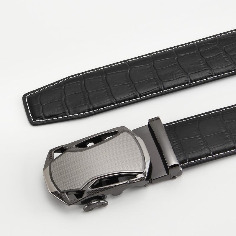Мужской ремень из натуральной кожи с крокодиловым узором, с двойным слоем коровьей кожи, с автоматической пряжкой, деловой повседневный 110-130CM
Мужской ремень из натуральной кожи с крокодиловым узором, с двойным слоем коровьей кожи, с автоматической пряжкой, деловой повседневный 110-130CM