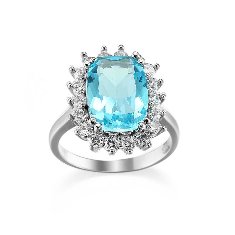 Квадратное кольцо с голубым цирконом для женщин - Модный европейский и американский стиль Size 6 светло-синий
Квадратное кольцо с голубым цирконом для женщин - Модный европейский и американский стиль Size 6 светло-синий