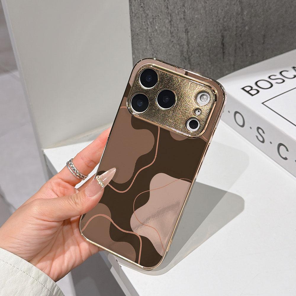 Lucky Start Phone Case For iPhone 17 16 15 14 13 12 11 Pro Max 16E Gold Electroplated glass shell Brown Tone Curved Cover IPHONE12
Lucky Start Phone Case For iPhone 17 16 15 14 13 12 11 Pro Max 16E Gold Electroplated glass shell Brown Tone Curved Cover IPHONE12