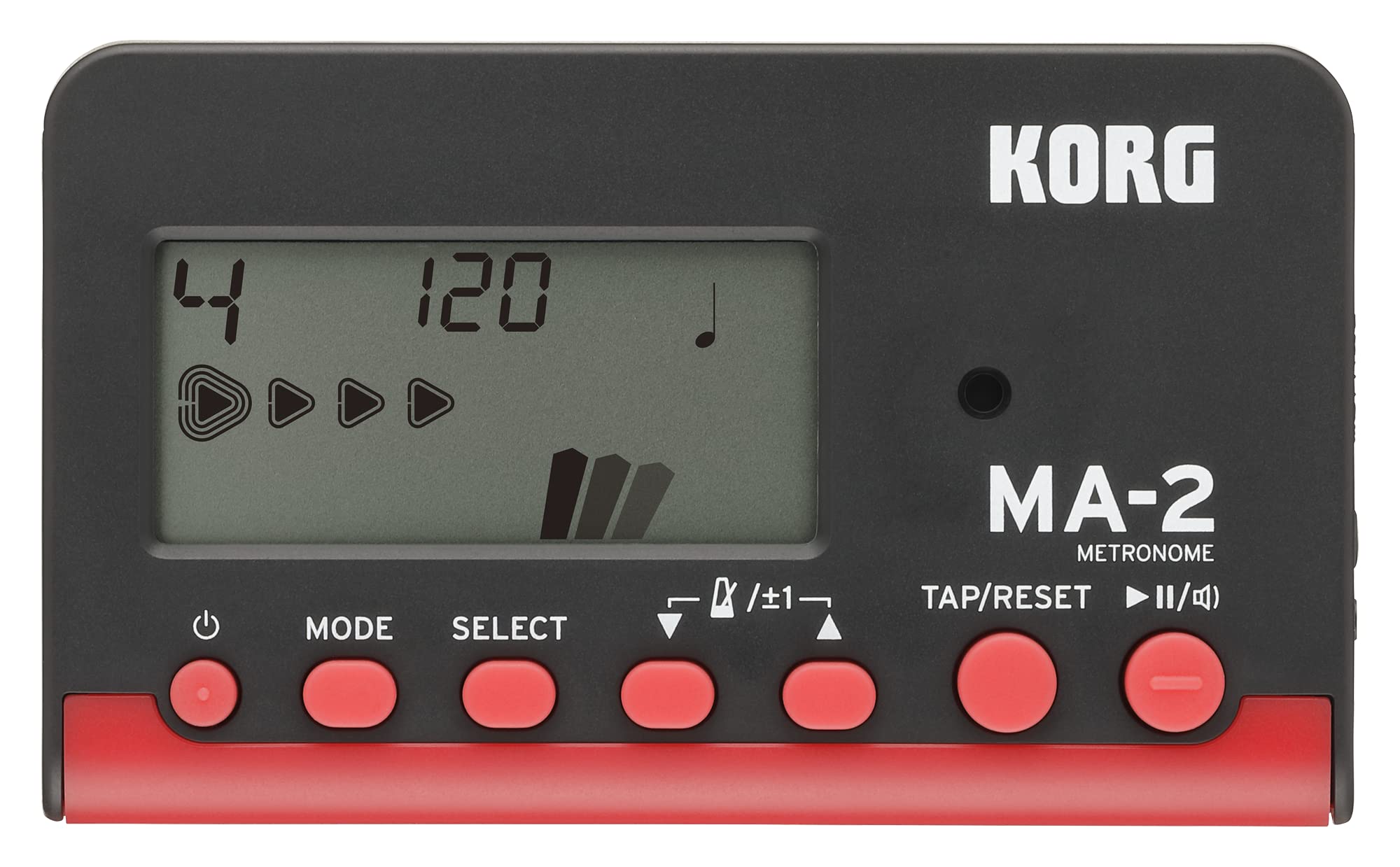 KORG Metronome MA-2 BKRD Black Red Brass Band Orchestra Guitar Vocal Acapella Ideal for Personal Practice
KORG Metronome MA-2 BKRD Black Red Brass Band Orchestra Guitar Vocal Acapella Ideal for Personal Practice