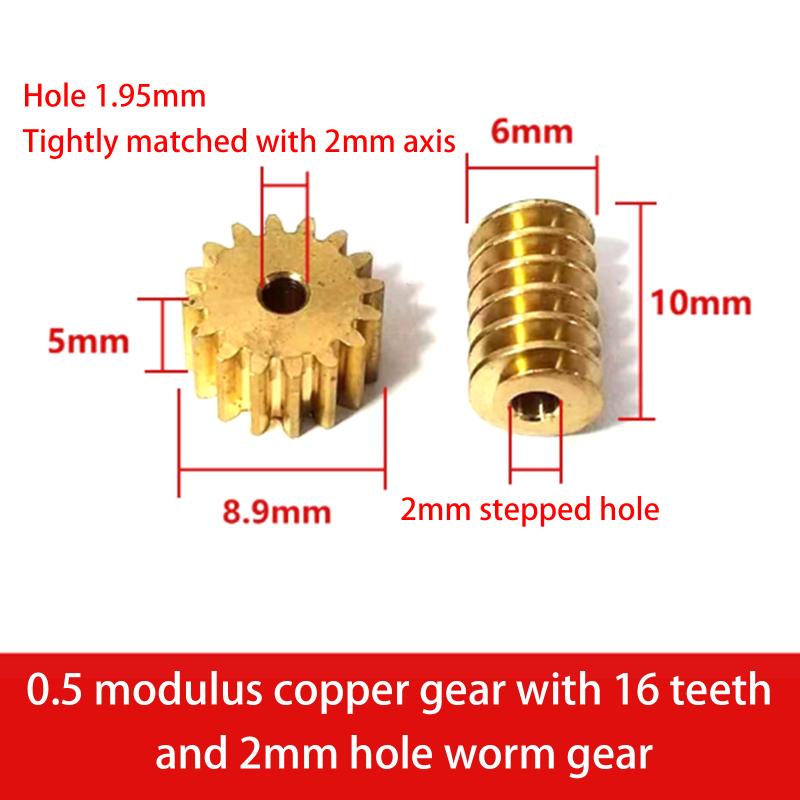 1 комплект 0,5M медная червячная передача, набор 12/15/16/18/32 зуба, 2 мм/3 мм, ступенчатое отверстие 2 мм, модель для DIY
1 комплект 0,5M медная червячная передача, набор 12/15/16/18/32 зуба, 2 мм/3 мм, ступенчатое отверстие 2 мм, модель для DIY