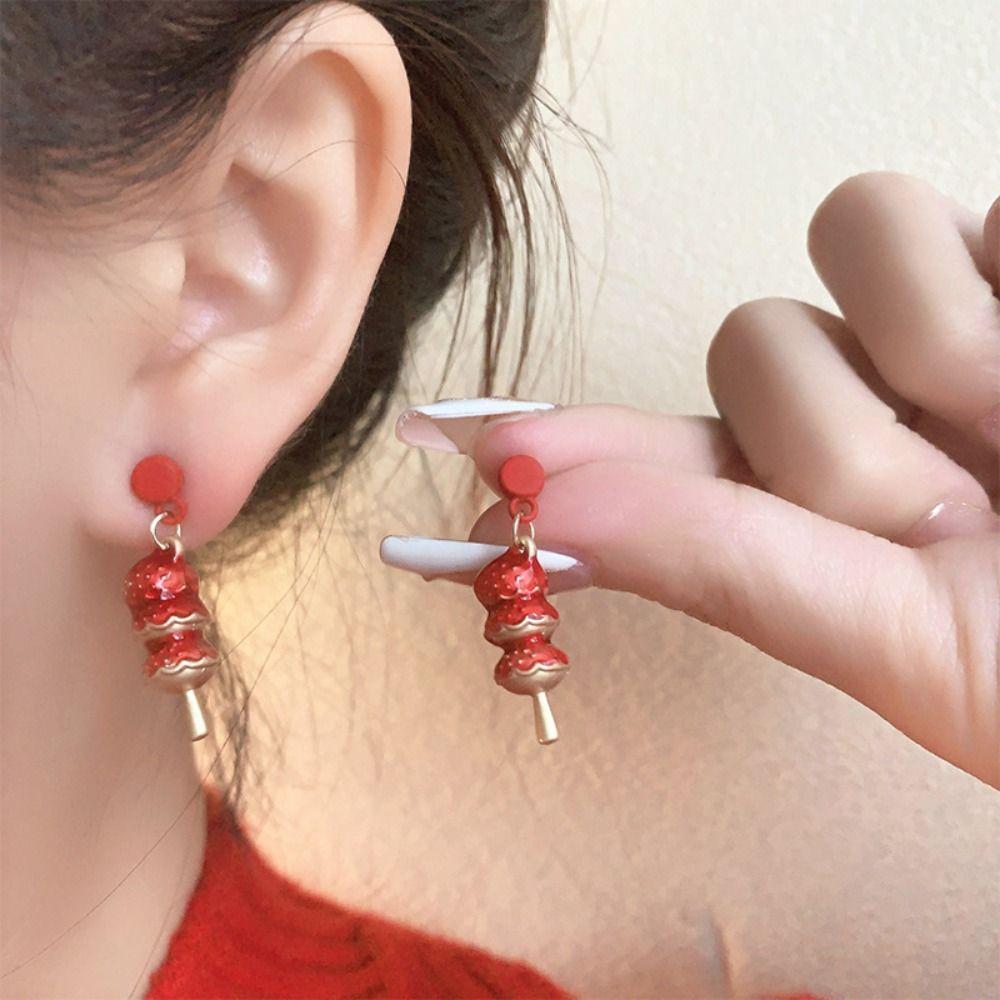 Heart Bowknot Drop Earring Chinese Style Ear Jewelry Accessories Aesthetic New Year Earrings Women Red Fu 
Heart Bowknot Drop Earring Chinese Style Ear Jewelry Accessories Aesthetic New Year Earrings Women Red Fu