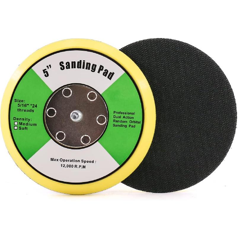 PU Backer Pad Buffing Polishing Pad Hook and Loop Backing Pads 5 inch for Car Sanding,Car Care Polisher 5/16 with 24 Threads 5 inch
PU Backer Pad Buffing Polishing Pad Hook and Loop Backing Pads 5 inch for Car Sanding,Car Care Polisher 5/16 with 24 Threads 5 inch