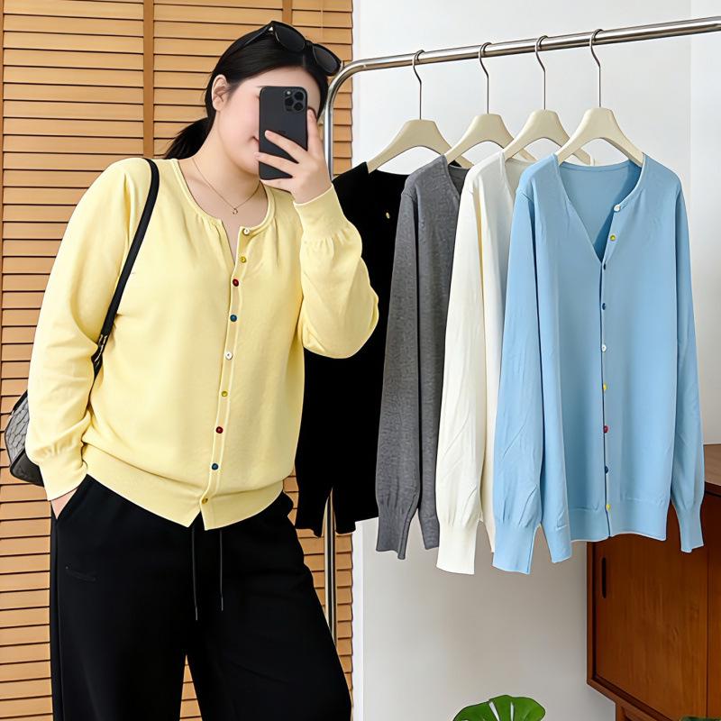 Plus Size Women s Knit Spring Jacket: Loose, Age-Reducing, Versatile, Solid Color, Lightweight 3XL сірий колір
Plus Size Women s Knit Spring Jacket: Loose, Age-Reducing, Versatile, Solid Color, Lightweight 3XL сірий колір
