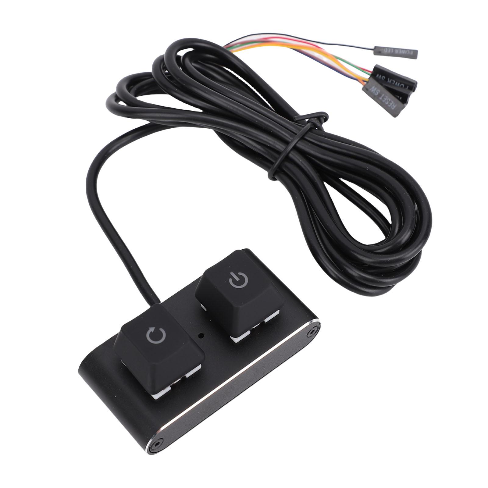 PC Power Button Desktop Switch Splitter ON Off Reset SW HDD LED PC External Power Supply Button for Computer
PC Power Button Desktop Switch Splitter ON Off Reset SW HDD LED PC External Power Supply Button for Computer