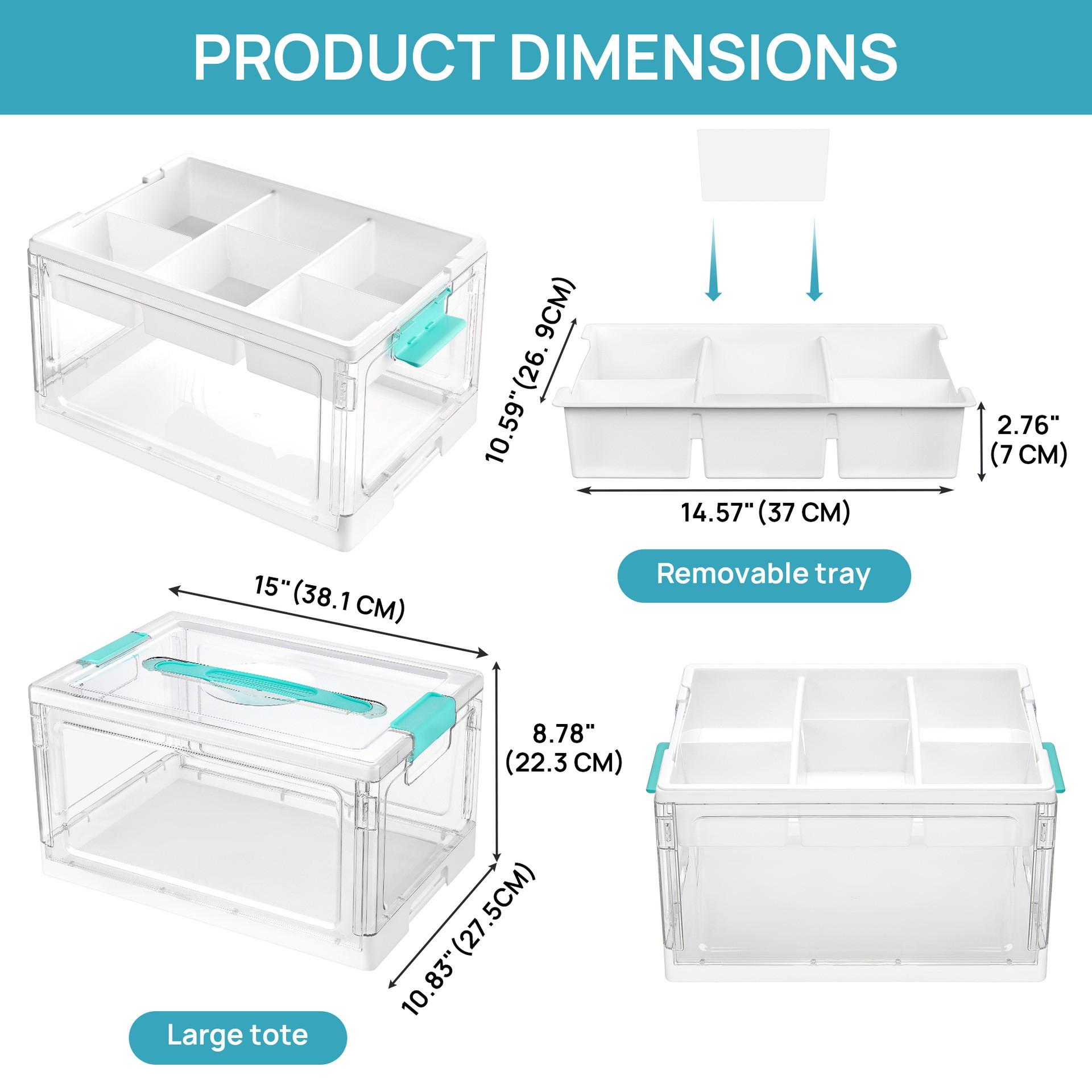 Storage Box-Tier Organizer for Pills Transparent Design Portable Handle, Compact for Home/Travel Use
Storage Box-Tier Organizer for Pills Transparent Design Portable Handle, Compact for Home/Travel Use