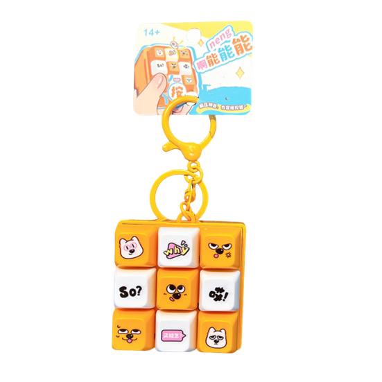 Keychain Pendant Stress Relief Fidget Toy with Metal Hanging Buckle Funny Emoticons Sound Decompression Button Key Chain темно-оранжевого
Keychain Pendant Stress Relief Fidget Toy with Metal Hanging Buckle Funny Emoticons Sound Decompression Button Key Chain темно-оранжевого