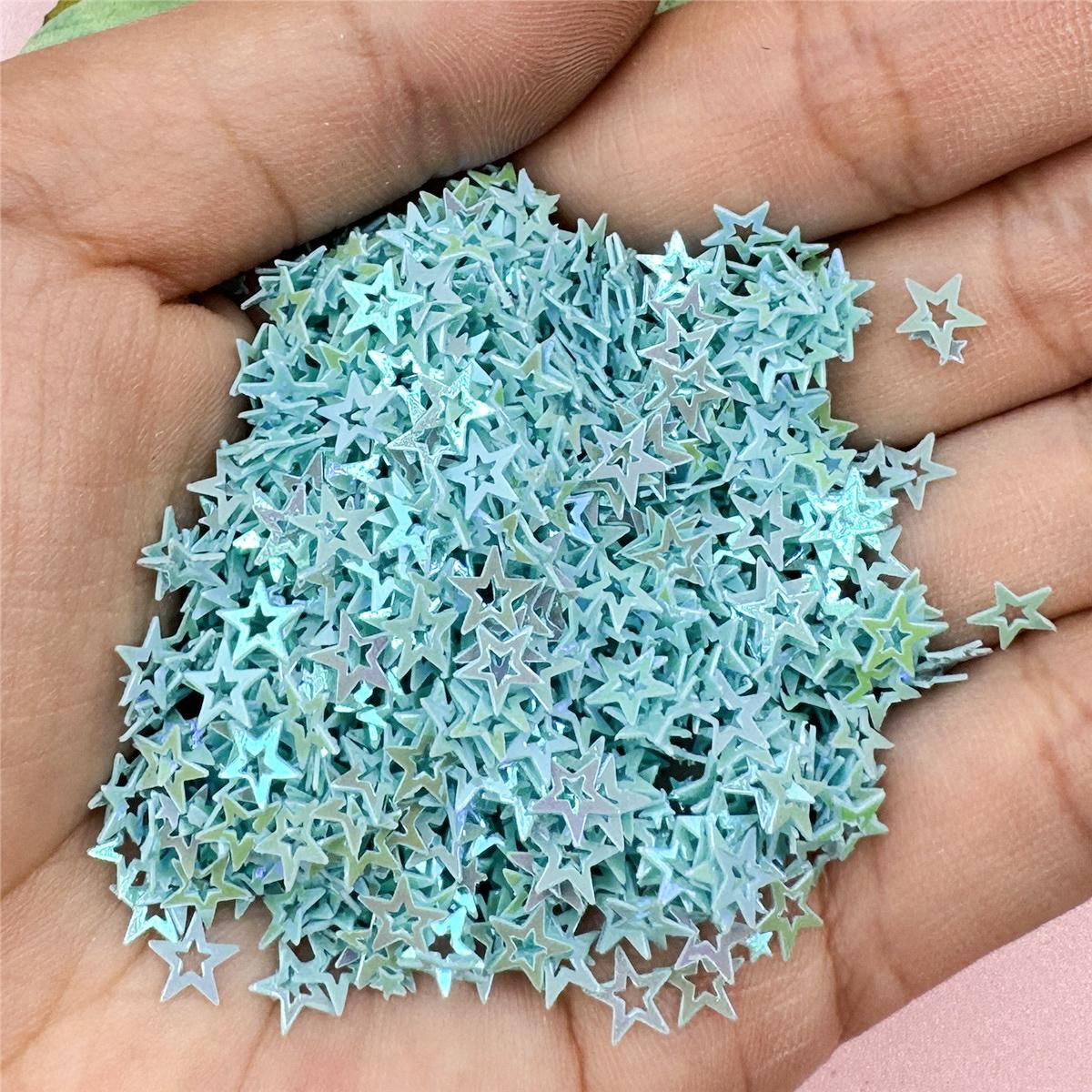 Ювелирные аксессуары ручной работы 5,2 мм, модные полые маленькие звездочки, декор из ПВХ, 1000 шт., волшебные цветные стерео блестки из бисера синий
Ювелирные аксессуары ручной работы 5,2 мм, модные полые маленькие звездочки, декор из ПВХ, 1000 шт., волшебные цветные стерео блестки из бисера синий