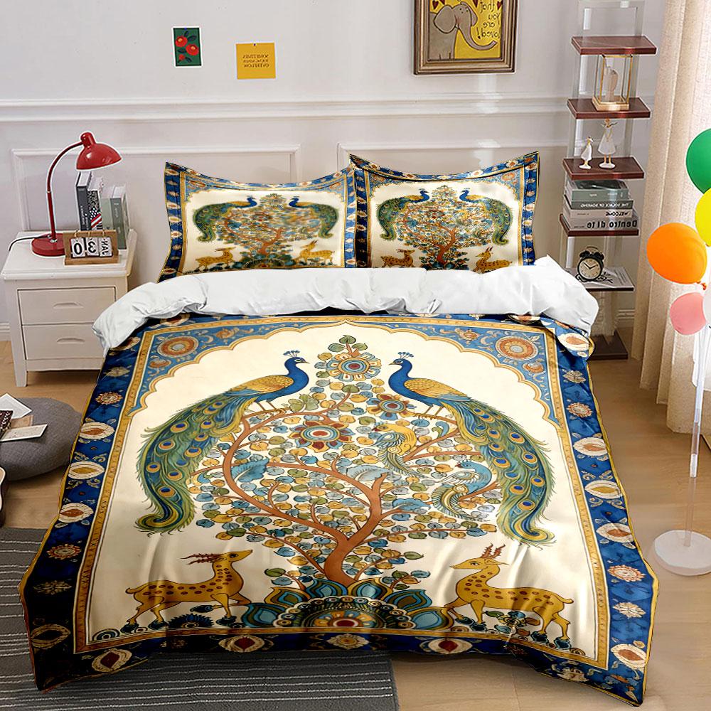 Peacocks and floral tree. Bedding sets Duvet cover sets Duvet covers Pillowcases(1 * Duvet Cover 2 * Pillowcases, without duvet insert) 135x200cm
Peacocks and floral tree. Bedding sets Duvet cover sets Duvet covers Pillowcases(1 * Duvet Cover 2 * Pillowcases, without duvet insert) 135x200cm