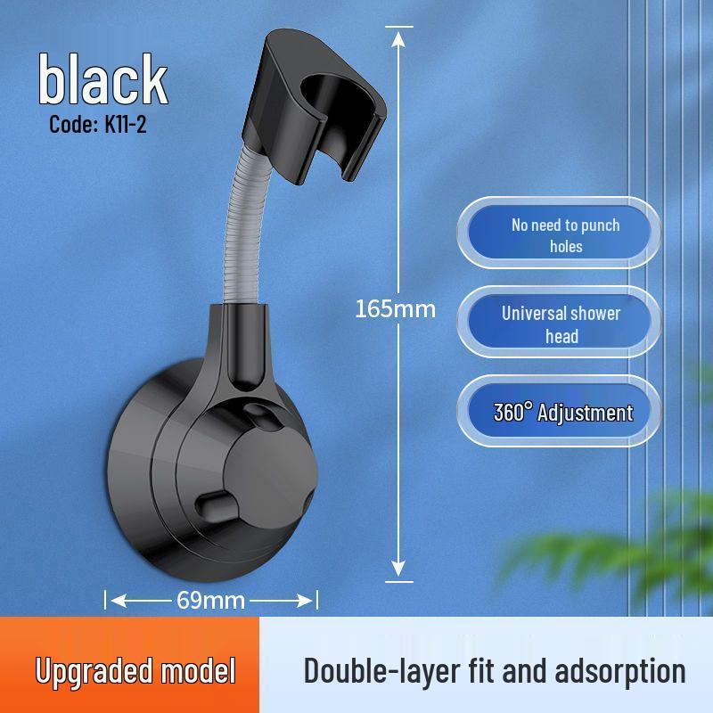 Adjustable Swivel Shower Head Holder - Punch-Free Suction Base Single Pack чёрный
Adjustable Swivel Shower Head Holder - Punch-Free Suction Base Single Pack чёрный