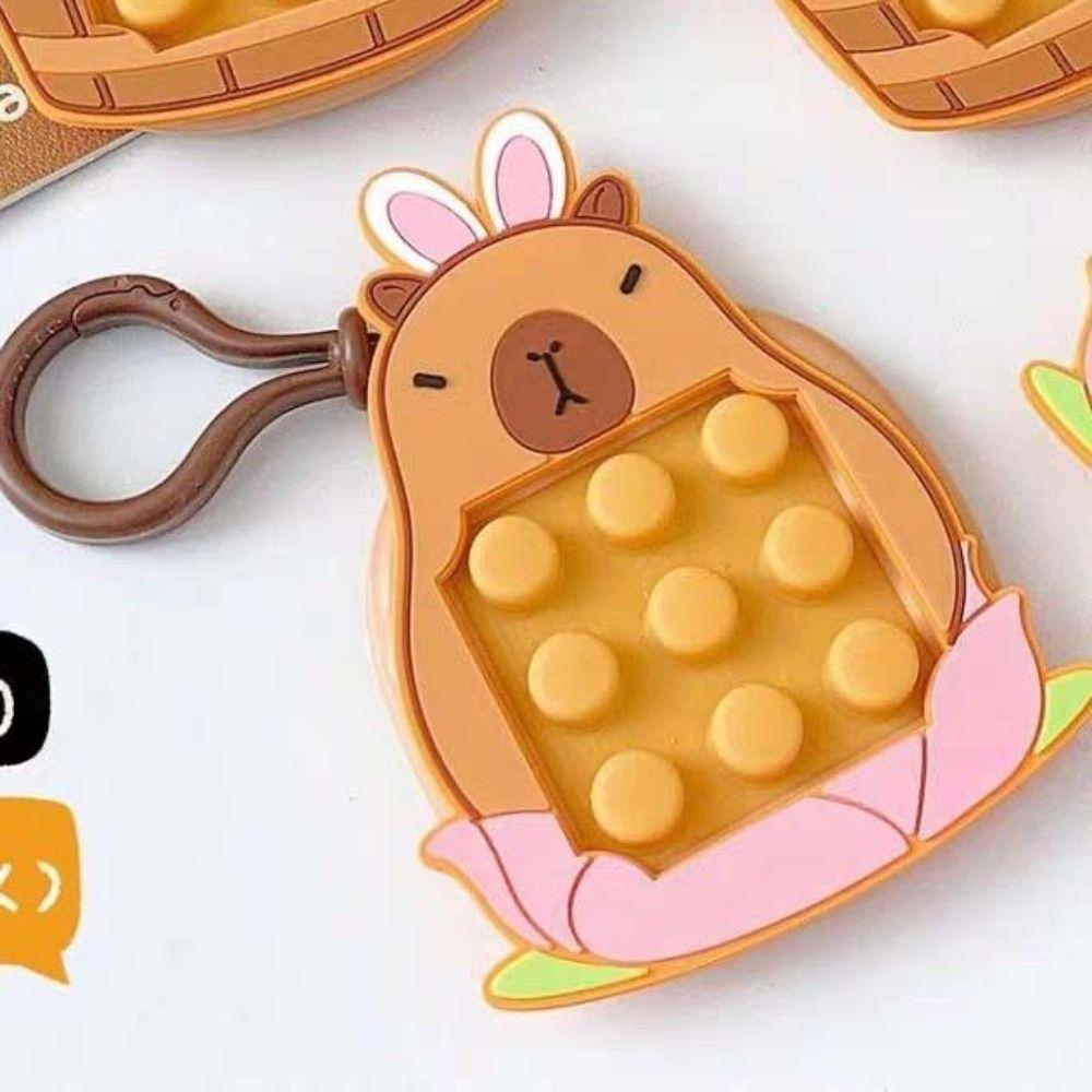 Имитация капибары капибара плюшевый кошелек для монет акриловый капибара брелок подарок на день рождения