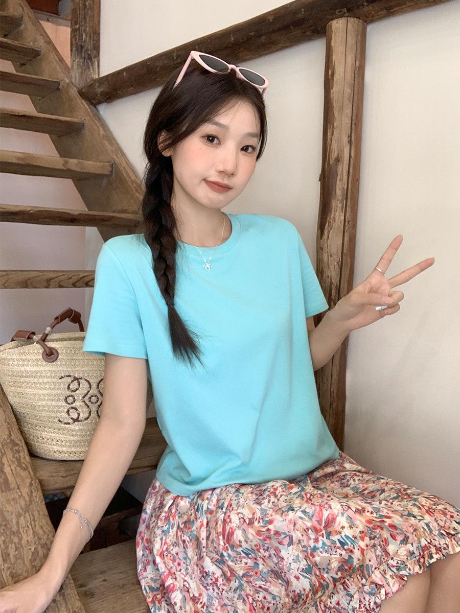 Blue dopamine casual lazy wind short-sleeved T-shirt women s summer new round neck loose and thin top S синий
Blue dopamine casual lazy wind short-sleeved T-shirt women s summer new round neck loose and thin top S синий