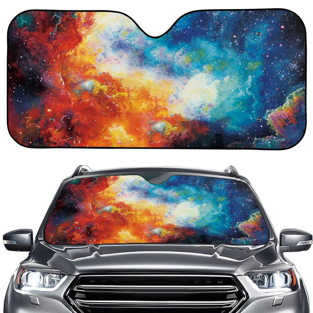 Car Sunshade - Cool Flame Lightning Design, Front Windshield, Aluminum Foil Material, Single Piece. Single Size
Car Sunshade - Cool Flame Lightning Design, Front Windshield, Aluminum Foil Material, Single Piece. Single Size
