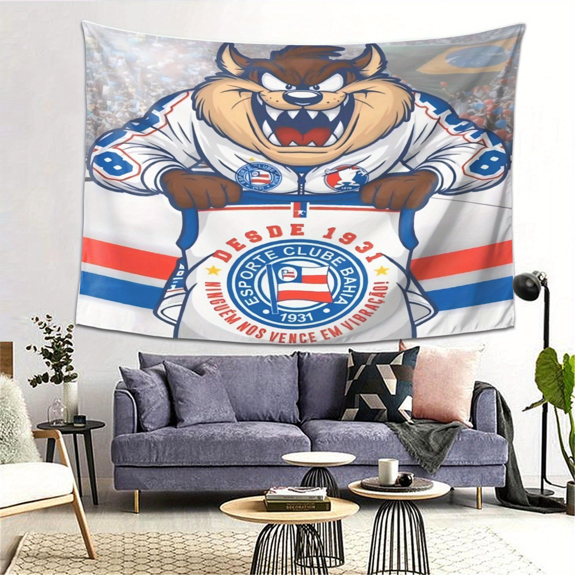 Soccer Club Tapestry Wall HangingVibrant Red and Blue Team Logo with Stars Horizontal Peach Light Beige Fabric 74x94cm(29x37in)
Soccer Club Tapestry Wall HangingVibrant Red and Blue Team Logo with Stars Horizontal Peach Light Beige Fabric 74x94cm(29x37in)