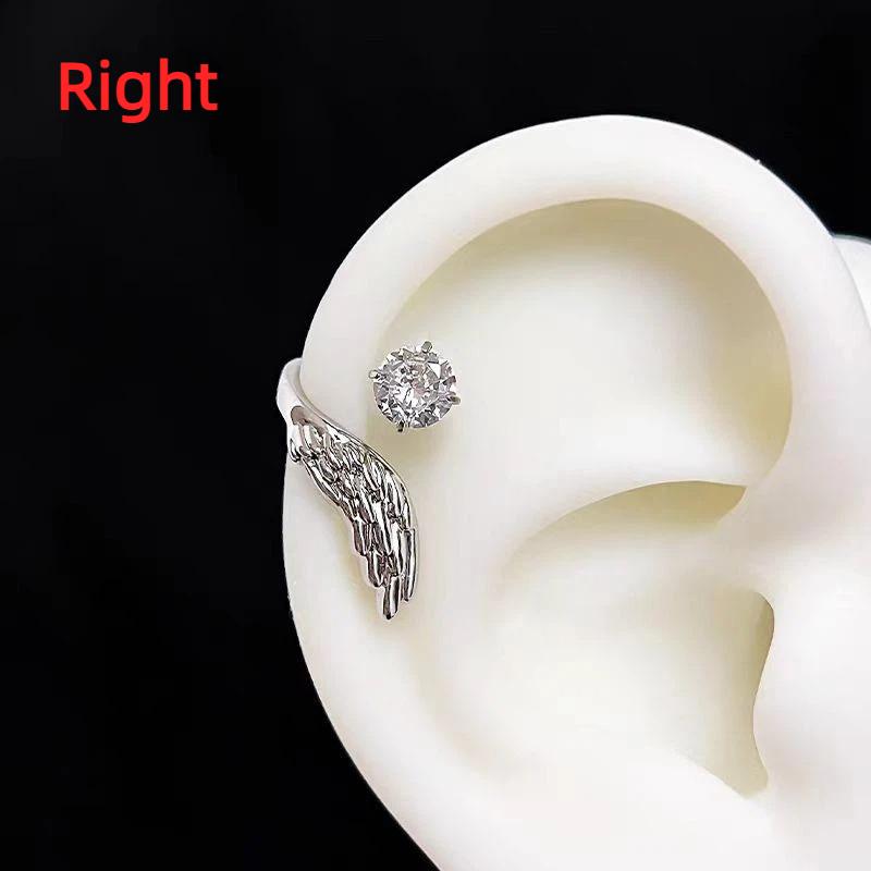 1Pcs Silver Color Wing Ear Bone Nail For Women Fashion Zircon Earrings Accessories Jewelry B
1Pcs Silver Color Wing Ear Bone Nail For Women Fashion Zircon Earrings Accessories Jewelry B