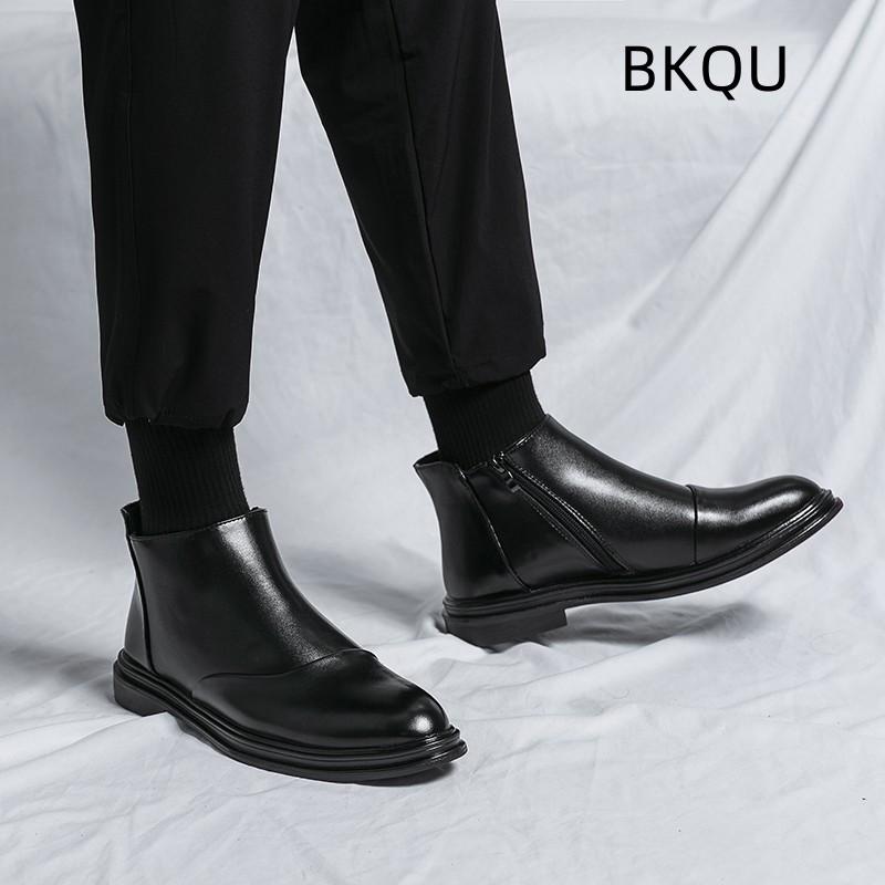 Men s Leather Shoes High Top Big Size Wear-Resistant Outdoor Pointed Toe Fashion Comfortable Slip-on Spring and Autumn Main Push 
Men s Leather Shoes High Top Big Size Wear-Resistant Outdoor Pointed Toe Fashion Comfortable Slip-on Spring and Autumn Main Push