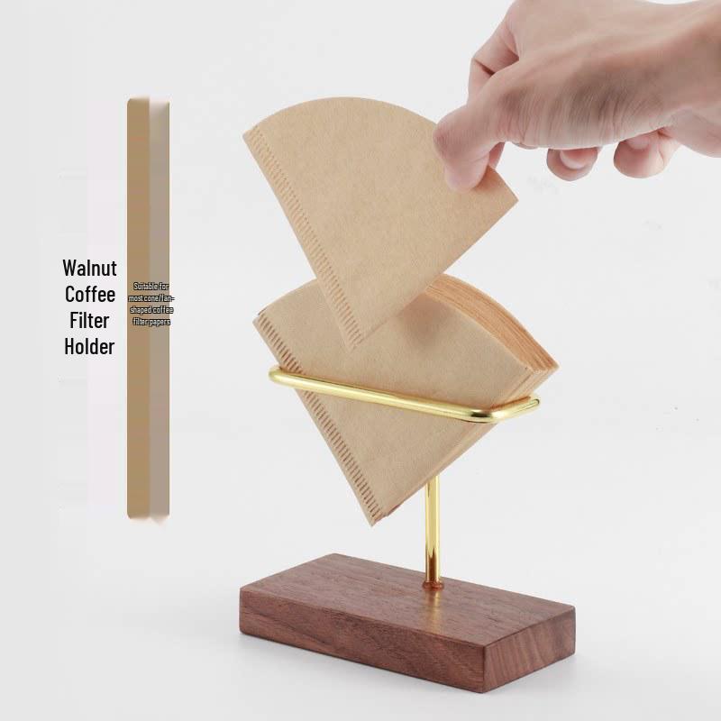 Walnut Coffee Filter Holder with Metal Bracket for V60 Filters
Walnut Coffee Filter Holder with Metal Bracket for V60 Filters