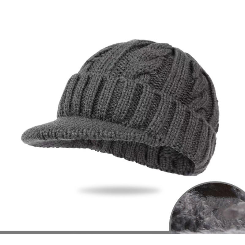 Мужская вязаная шапка с теплом и толстой бархатной защитой ушей и шерстяная шапка темно-серого
Мужская вязаная шапка с теплом и толстой бархатной защитой ушей и шерстяная шапка темно-серого