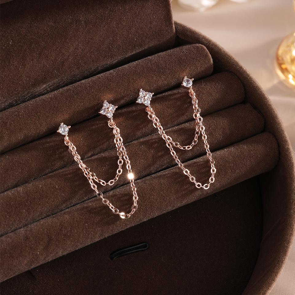 ZAKOL 1 пара цветных циркониевых серег-пуссет в виде четырехлистного цветка, пирсинг ушей, цепочка, хеликс, трагус, хрящ, аксессуары для ушей для женщин
ZAKOL 1 пара цветных циркониевых серег-пуссет в виде четырехлистного цветка, пирсинг ушей, цепочка, хеликс, трагус, хрящ, аксессуары для ушей для женщин