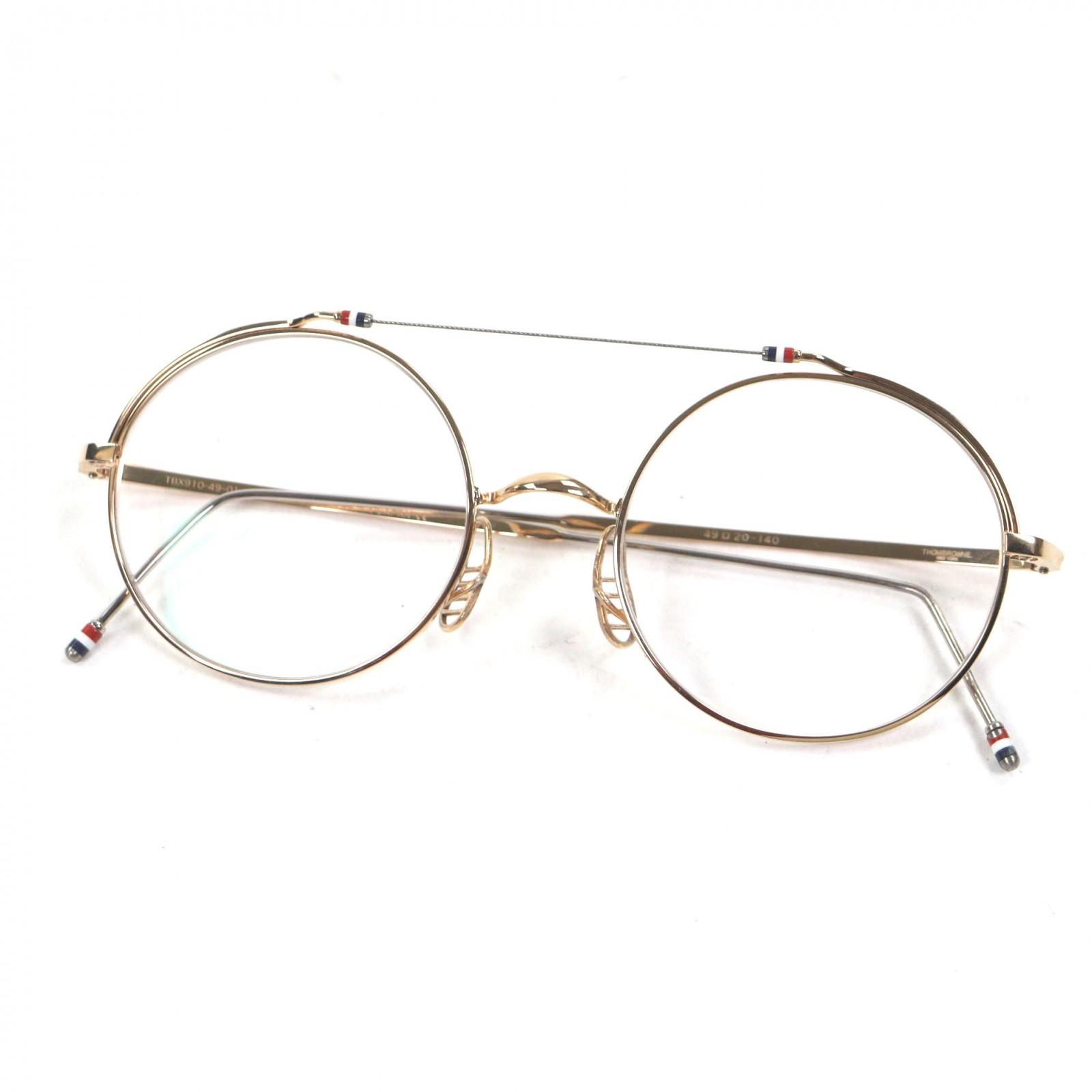 Great THOM BROWNE Glasses Two Bridges gold mens TBX910-49-01 Used
Great THOM BROWNE Glasses Two Bridges gold mens TBX910-49-01 Used