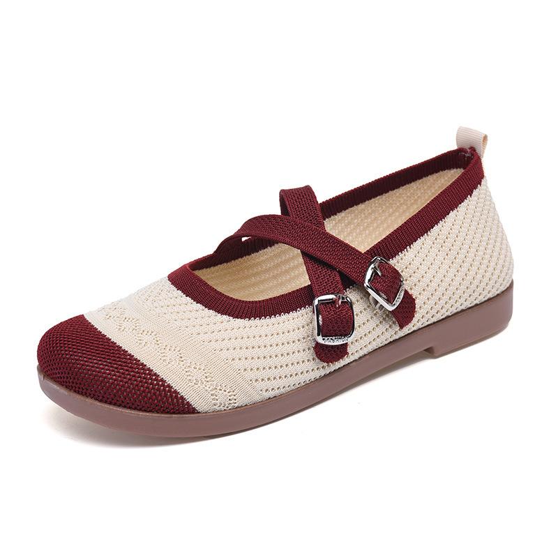 Mary Jane Flats Shoes for Women Round Toe Casual Ballet Flats Comfortable Knit Dress Shoes Women s Lightweight Anti-Slip Work Office Walking Shoes 41 червоний
Mary Jane Flats Shoes for Women Round Toe Casual Ballet Flats Comfortable Knit Dress Shoes Women s Lightweight Anti-Slip Work Office Walking Shoes 41 червоний