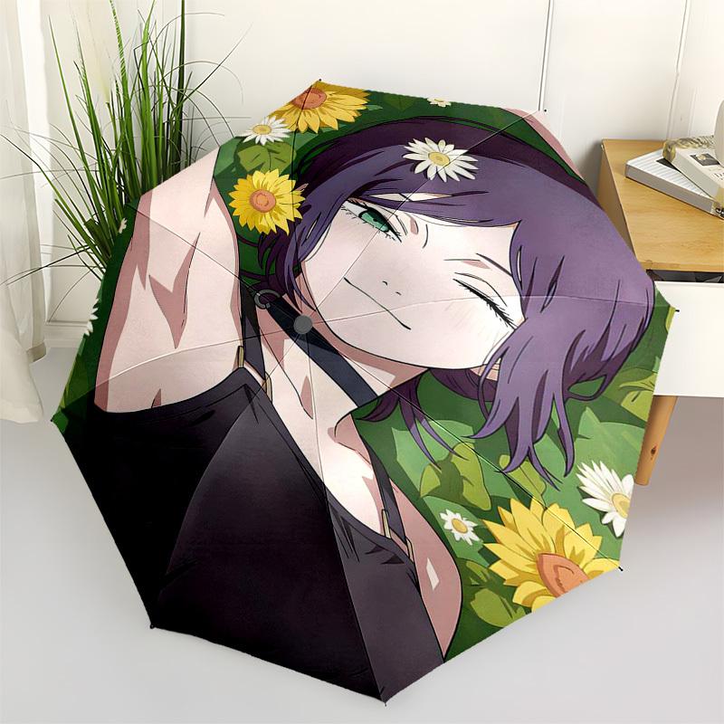 1pc Outdoor Umbrella with Sunflowers and Anime Character Design - Automatic Opening/Closing, Portable 3-Fold Design, 8-Bone Iron Frame - Perfect Gift
1pc Outdoor Umbrella with Sunflowers and Anime Character Design - Automatic Opening/Closing, Portable 3-Fold Design, 8-Bone Iron Frame - Perfect Gift