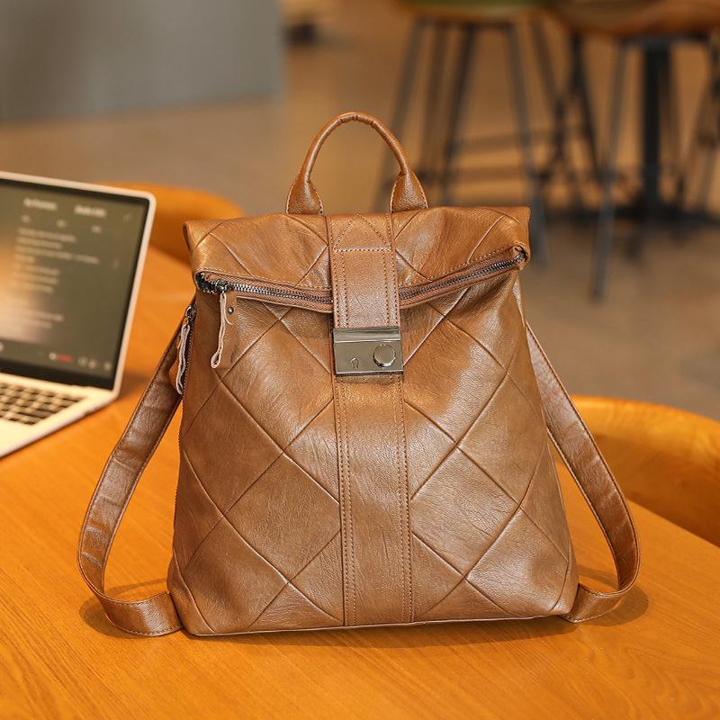 Женский дорожный рюкзак из натуральной кожи - Легкий, Вместительный, Универсальная наплечная сумка для студенток, Новинка 2025 года.
Женский дорожный рюкзак из натуральной кожи - Легкий, Вместительный, Универсальная наплечная сумка для студенток, Новинка 2025 года.