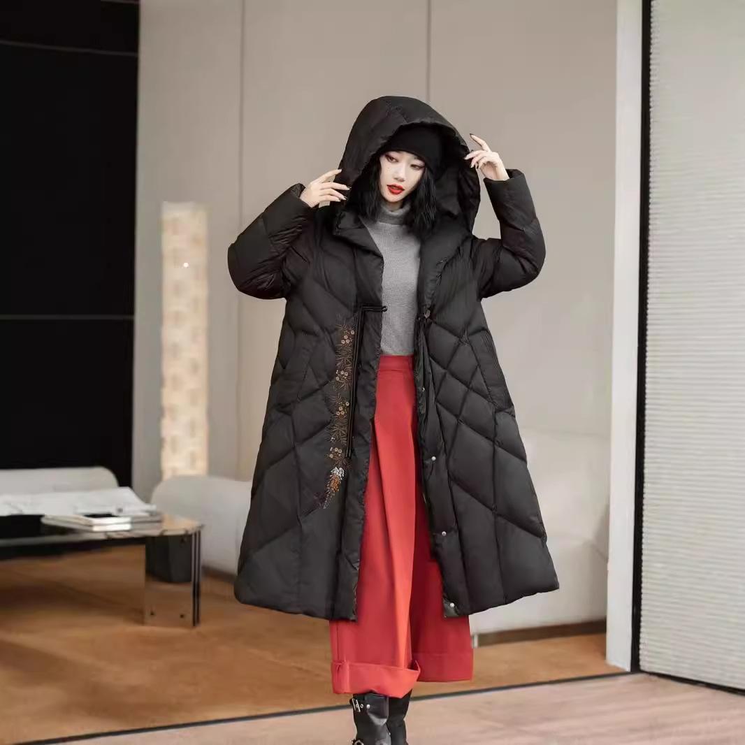 Женская куртка-пуховик 2024 года, зимняя новая белая утиная пуховая куртка с капюшоном, свободная корейская версия, женская куртка-пуховик, длинное пальто L
Женская куртка-пуховик 2024 года, зимняя новая белая утиная пуховая куртка с капюшоном, свободная корейская версия, женская куртка-пуховик, длинное пальто L