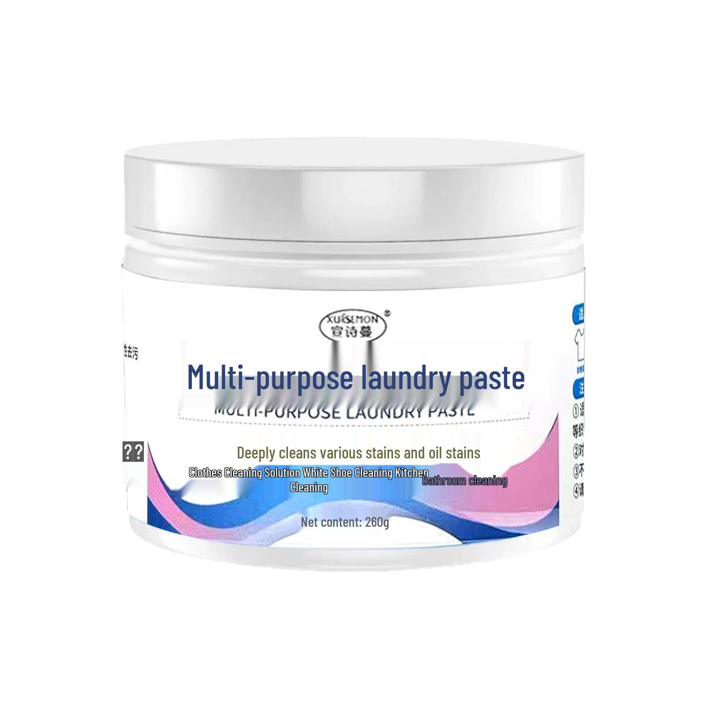Xuan Shi Man Многоцелевая паста для удаления пятен для стирки одежды и обуви
Xuan Shi Man Многоцелевая паста для удаления пятен для стирки одежды и обуви