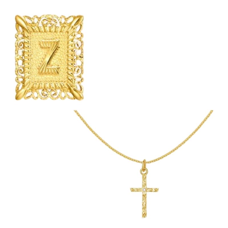 Double Layer Letter Charm Square Crucifix Pendant Necklace Adjustable Chain Copper Texture Neck Jewelry Suitable for Women
Double Layer Letter Charm Square Crucifix Pendant Necklace Adjustable Chain Copper Texture Neck Jewelry Suitable for Women