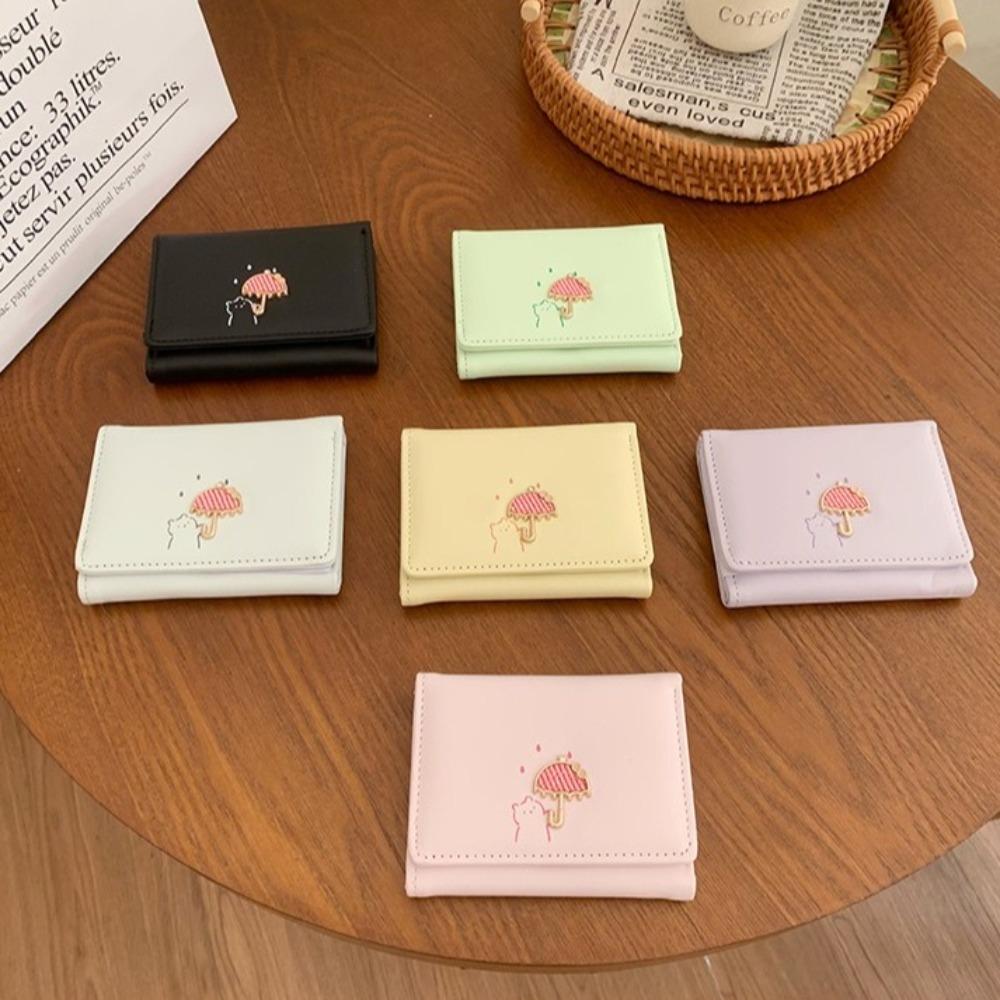 Multi-card Slot Three Fold Card Bag Solid Color Coin Purse Fashion Cartoon Short Wallet Women фіолетовий
Multi-card Slot Three Fold Card Bag Solid Color Coin Purse Fashion Cartoon Short Wallet Women фіолетовий