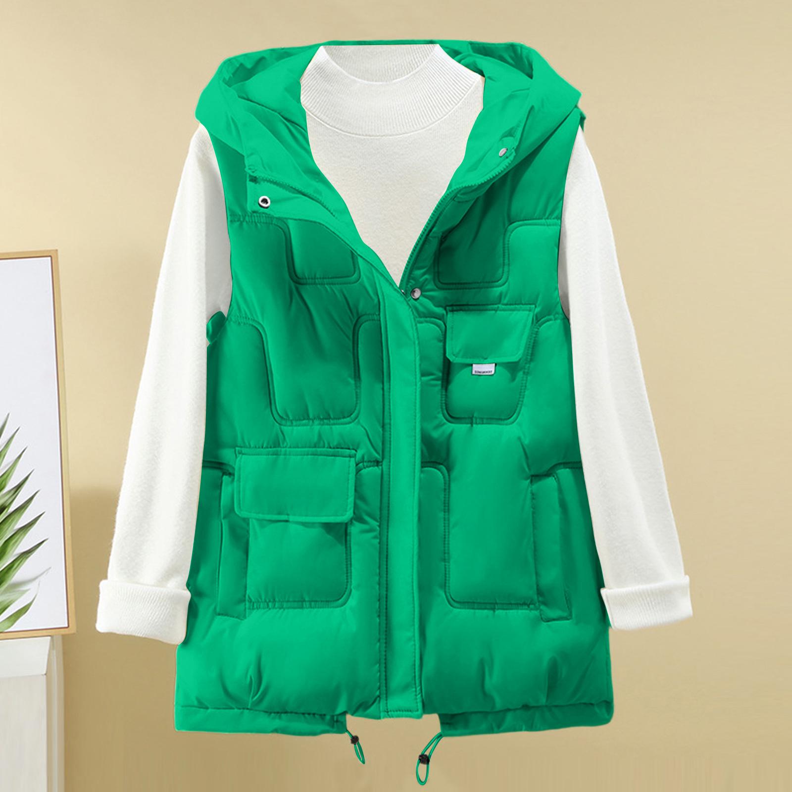Women s Long Vest Plain Sleeveless Hood Winter Vest Outwear Jacket Lightweight Warm Coat Outerwear M зелёный
Women s Long Vest Plain Sleeveless Hood Winter Vest Outwear Jacket Lightweight Warm Coat Outerwear M зелёный