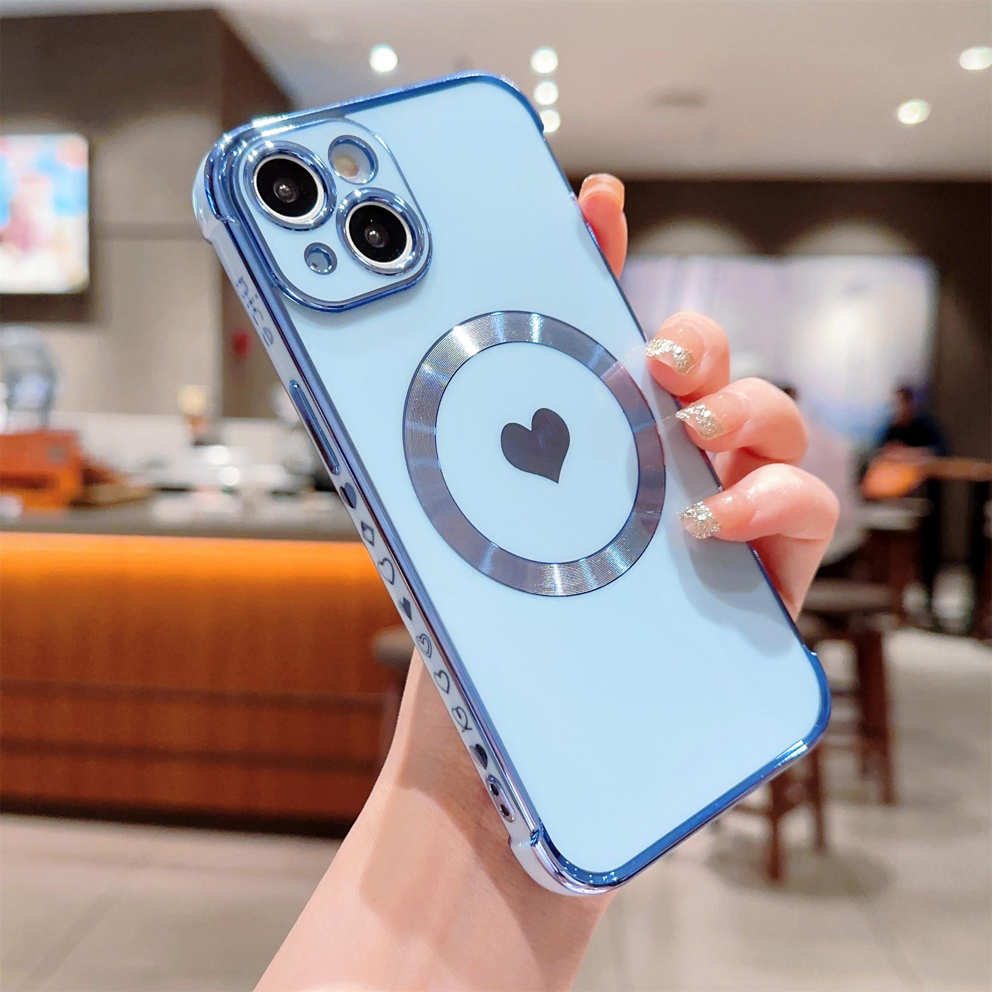 For iPhone 14 Case Compatible with MagSafe Heart Pattern TPU Phone Cover Purple
For iPhone 14 Case Compatible with MagSafe Heart Pattern TPU Phone Cover Purple