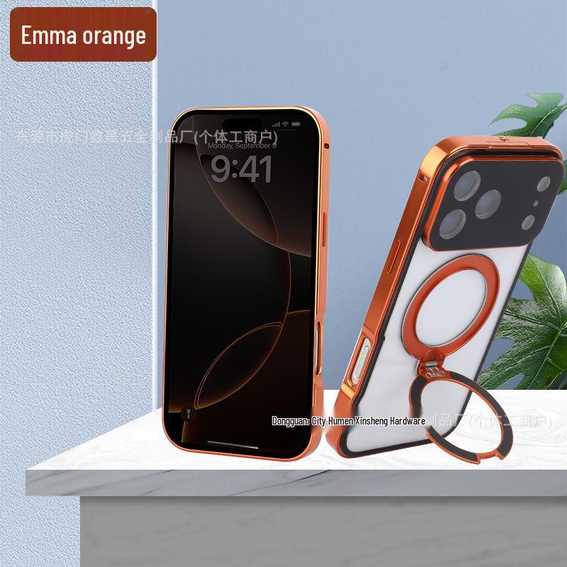 Compatible with Apple 17 Pro Max: Rotating Snap Button Rear, Full Metal Coverage iPhone 16 Protective Case Custom Logo
Compatible with Apple 17 Pro Max: Rotating Snap Button Rear, Full Metal Coverage iPhone 16 Protective Case Custom Logo