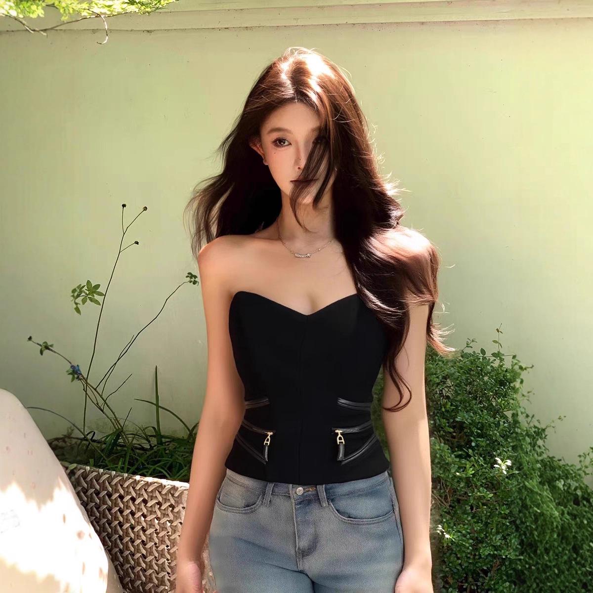 TZ7197 Pure Desire V-Neck Tube Top: Women s Chic Slim-Fit, Sweet and Sexy Fashionable Vest Large чёрный
TZ7197 Pure Desire V-Neck Tube Top: Women s Chic Slim-Fit, Sweet and Sexy Fashionable Vest Large чёрный