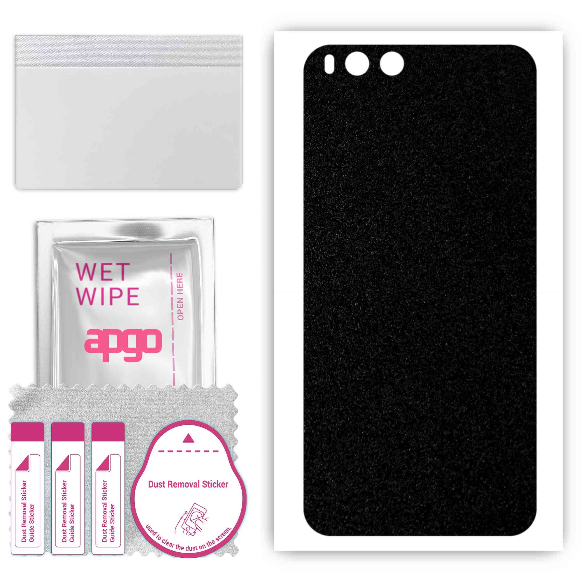 apgo Захисна наклейка для задньої панелі, сумісна з Xiaomi Mi Note 3, Wrap Film, Foil, Vinyl - Pattern Matte Black
apgo Захисна наклейка для задньої панелі, сумісна з Xiaomi Mi Note 3, Wrap Film, Foil, Vinyl - Pattern Matte Black