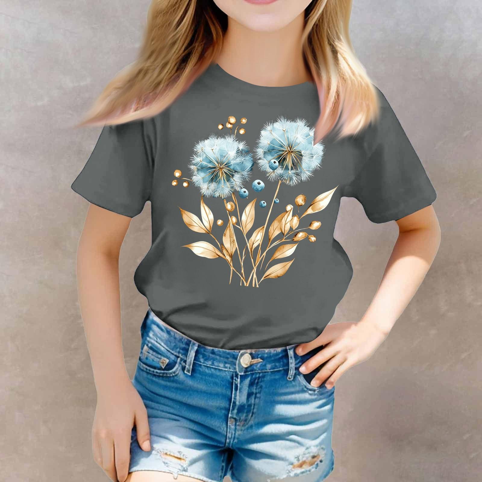 Футболка с короткими рукавами и круглым вырезом для девочек в стиле кэжуал 130
Футболка с короткими рукавами и круглым вырезом для девочек в стиле кэжуал 130