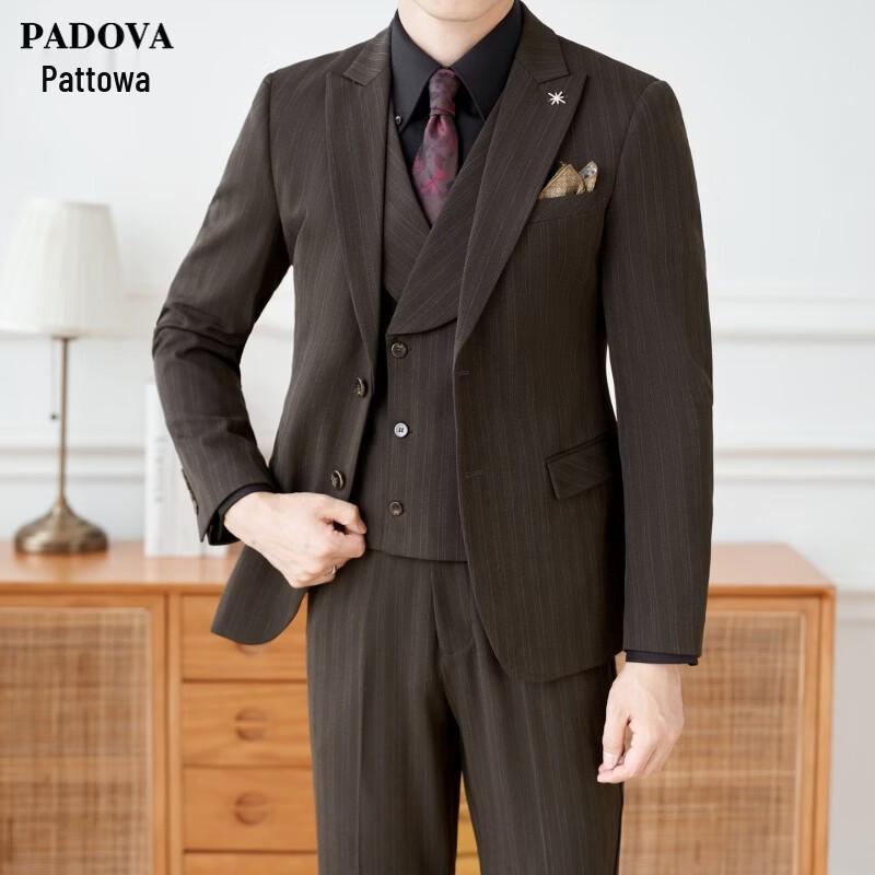 Patova Men s Slim Fit Striped 3-Piece Suit 38
Patova Men s Slim Fit Striped 3-Piece Suit 38