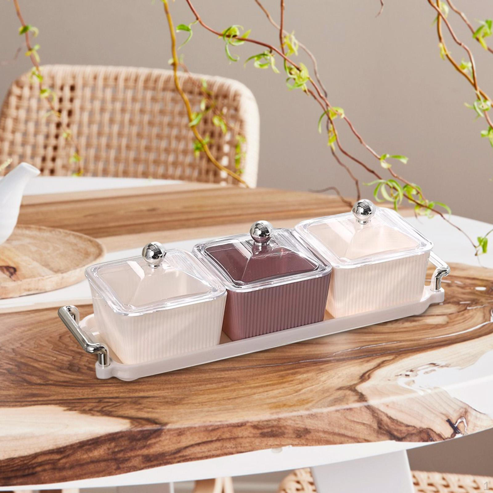 Разделенное сервировочное блюдо, поднос для закусок с крышкой и ручкой, переносные тарелки для закусок для домашней вечеринки 3 Snack dishes
Разделенное сервировочное блюдо, поднос для закусок с крышкой и ручкой, переносные тарелки для закусок для домашней вечеринки 3 Snack dishes