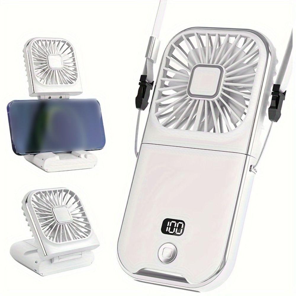 4-Setting Speed Portable USB Fan Folding Mini Air Conditioner Fan Electric Fan Student 2500mAh-Blue
4-Setting Speed Portable USB Fan Folding Mini Air Conditioner Fan Electric Fan Student 2500mAh-Blue