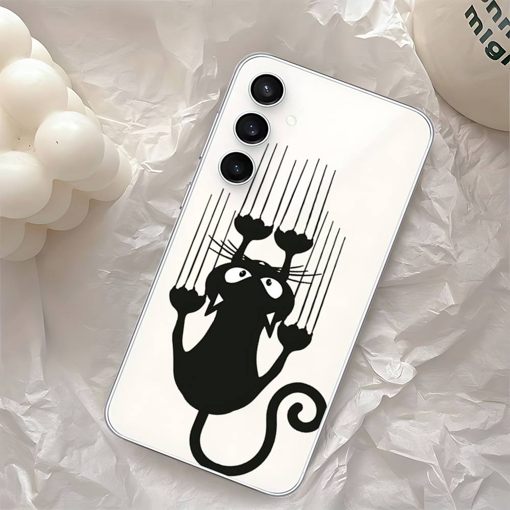 Black Cat Scratching Wall Phone Case For Samsung Galaxy Transparent Cover A52 A12 A51 S21 Edge S22ULTRA S23 S24 S20LITE Plus Ult S22ultra5G
Black Cat Scratching Wall Phone Case For Samsung Galaxy Transparent Cover A52 A12 A51 S21 Edge S22ULTRA S23 S24 S20LITE Plus Ult S22ultra5G
