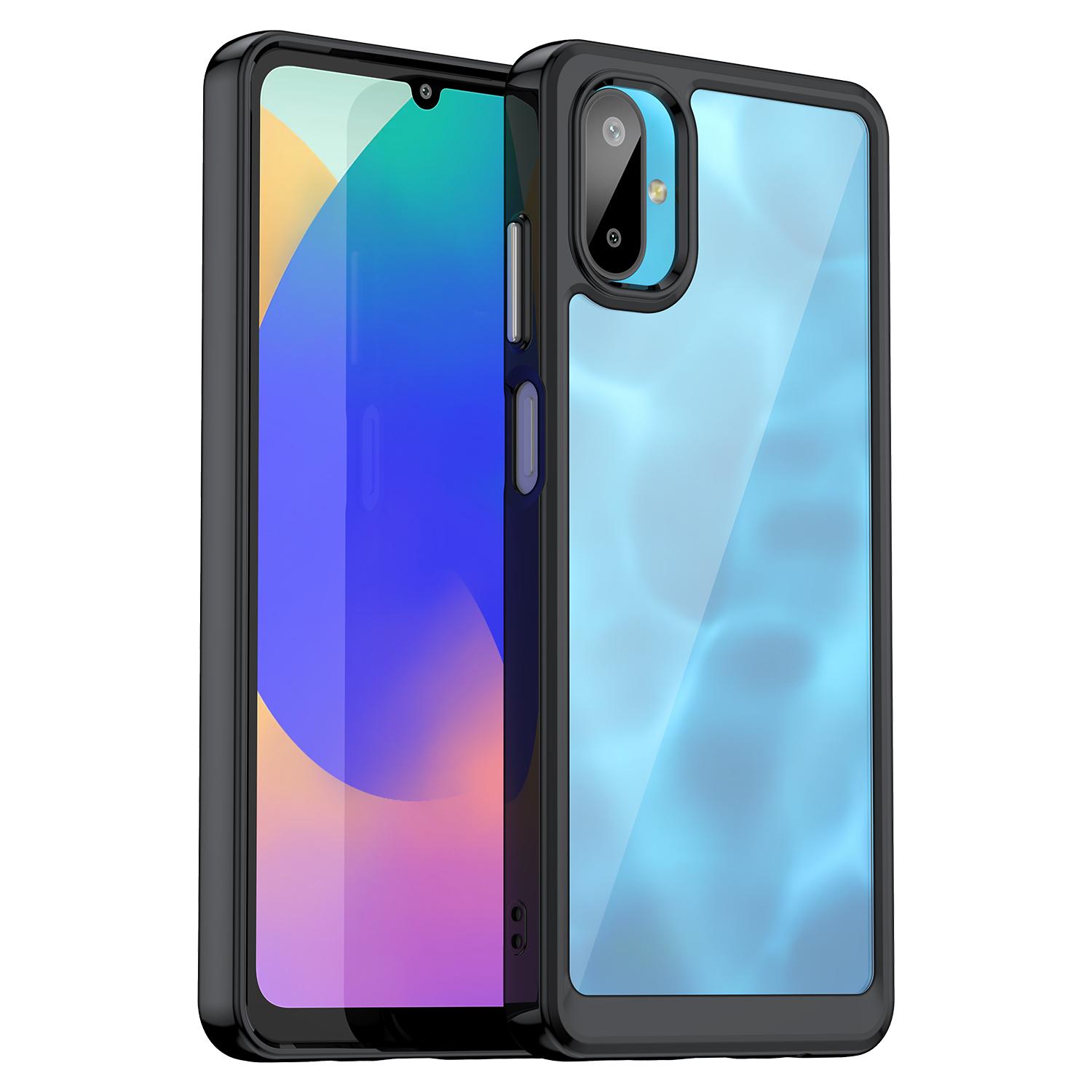 For Samsung Galaxy F06 5G Phone Case WANLONFENG XC Series TPU Acrylic Cover with Tempered Glass (Big Lens Hole) Transparent Blue
For Samsung Galaxy F06 5G Phone Case WANLONFENG XC Series TPU Acrylic Cover with Tempered Glass (Big Lens Hole) Transparent Blue