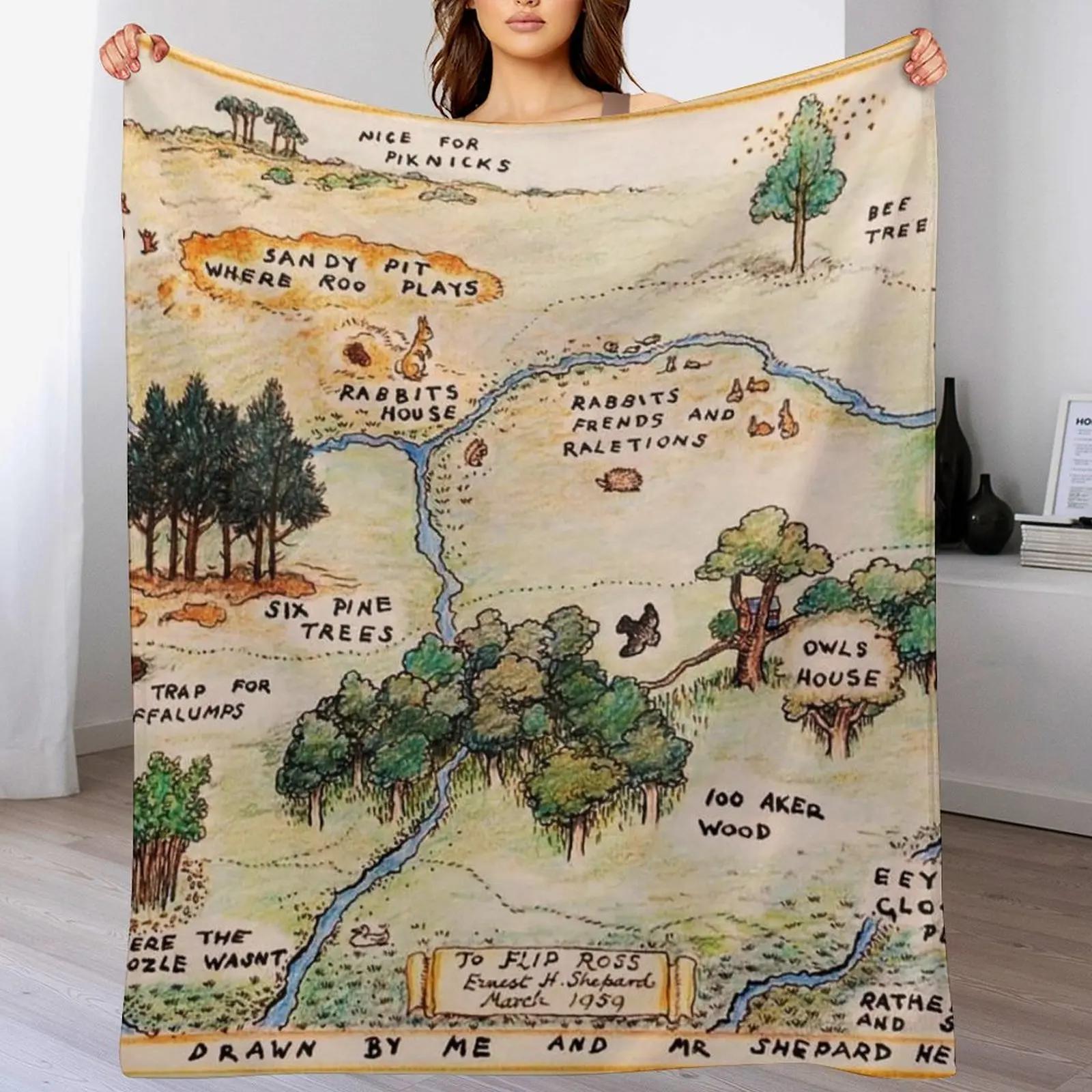 100 Acre Wood map Throw Blanket Lightweight Cozy Blanket for Bed Sofa 102x76cm(40x30in)
100 Acre Wood map Throw Blanket Lightweight Cozy Blanket for Bed Sofa 102x76cm(40x30in)