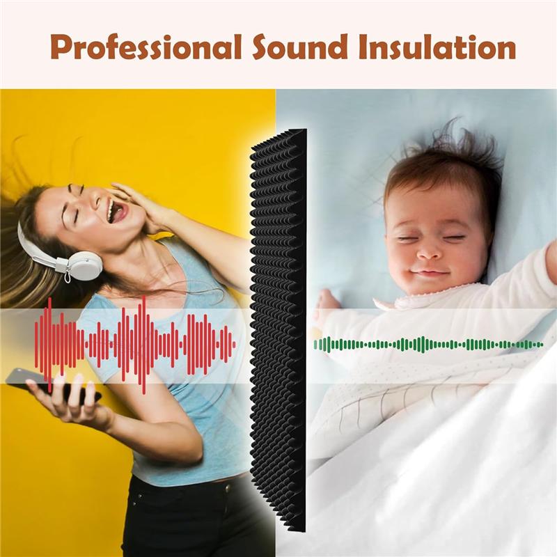 Classy-24 Pack Self Adhesive 1.5X12x12inch Sound Proofing Egg Crate Acoustic Foam, Soundproof Wall Panels For Home & Studio Easy чорний
Classy-24 Pack Self Adhesive 1.5X12x12inch Sound Proofing Egg Crate Acoustic Foam, Soundproof Wall Panels For Home & Studio Easy чорний